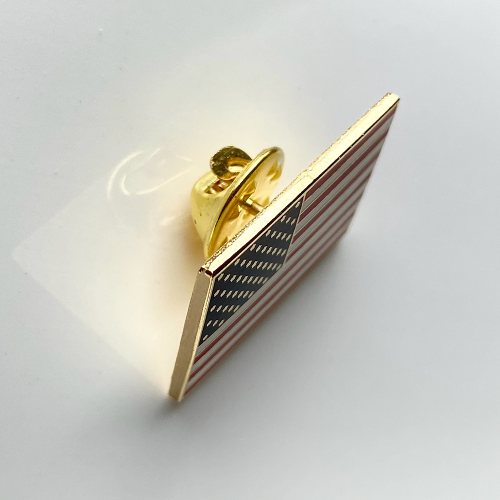 Made in the USA: Premium Gold American Flag Lapel Pin